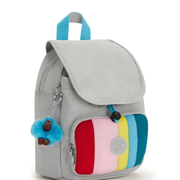 NWT Kipling Marigold mini rainbow gray backpack brand new - Picture 9 of 10